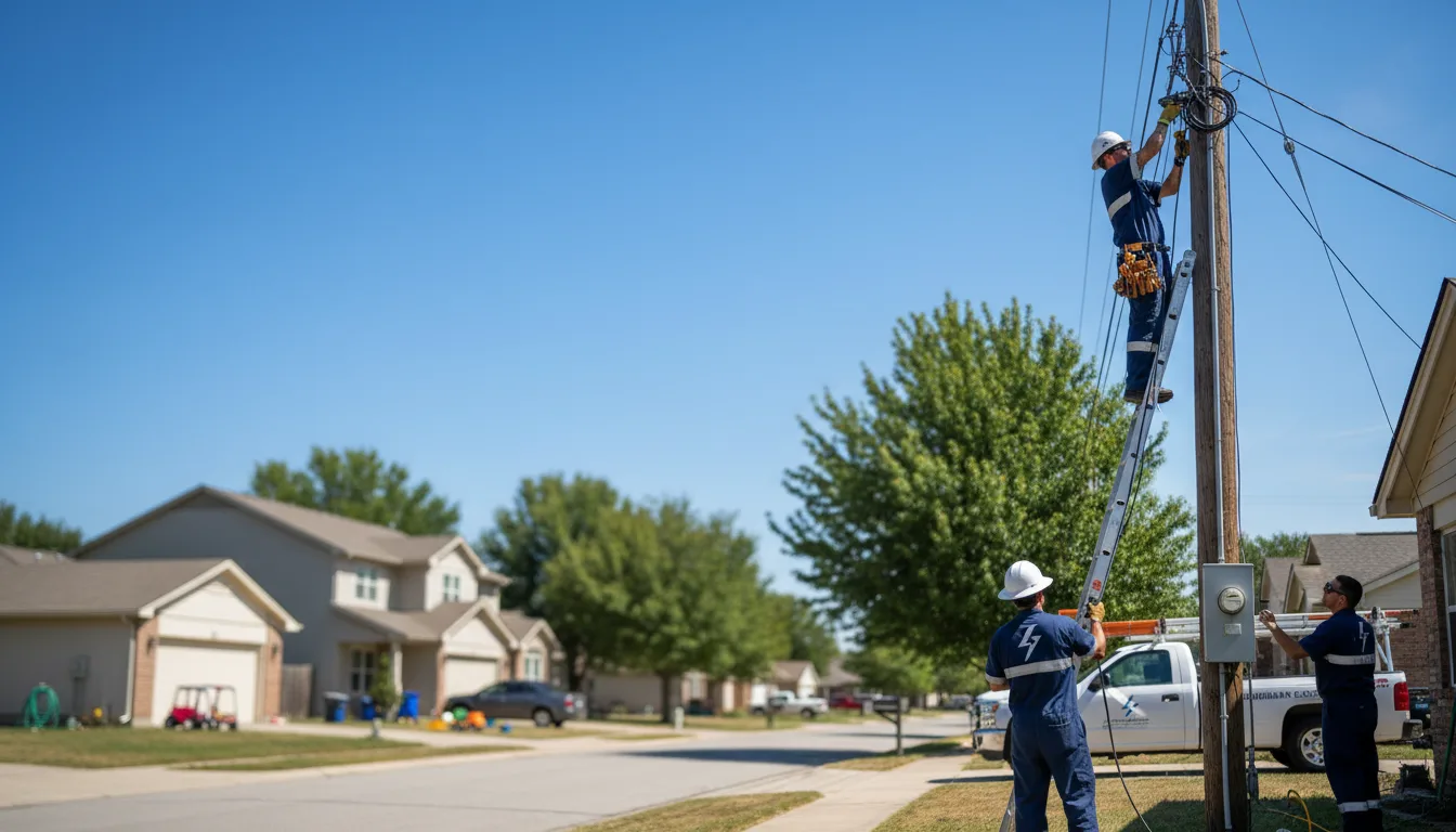Residential electrician providing installation services in Mentone, IN